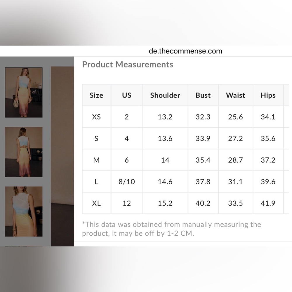 NWT🌊COMMENSE Gradient Mesh Backless Maxi Dress S… - image 9